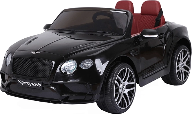Mașinuță electrică BENTLEY Supersport, neagră, 2×6 V 7 Ah, cu două motoare