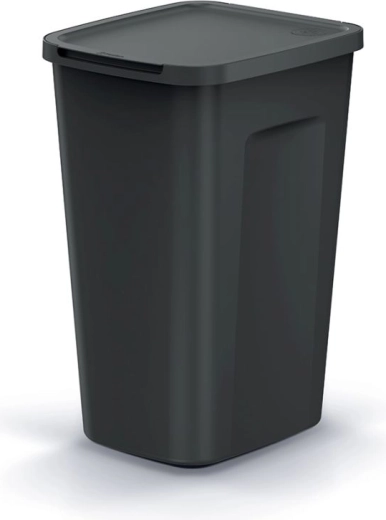 Coș de gunoi cu clapetă 35 l din plastic reciclat