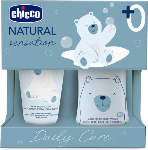 Chicco set cadou Natural Sensation Daily Care pentru nou-născuți