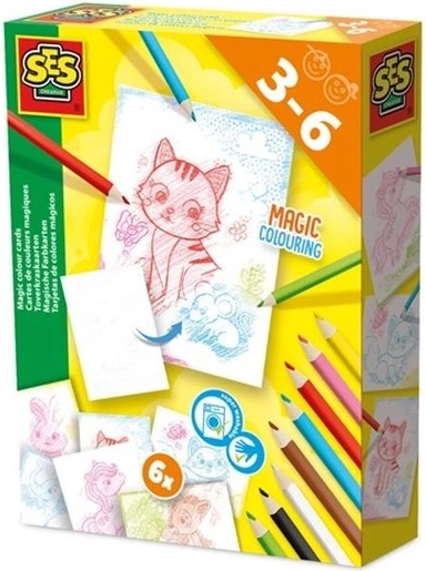 SES Creative Magic Colouring cărți de colorat magice cu creioane colorate