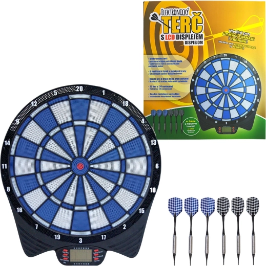 Țintă electronică pentru darts cu afișaj LCD