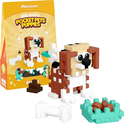 Set de construcție Mini Waffle Pocket Pets – beagle