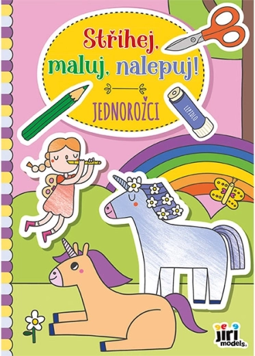 Decupează, colorează, lipește! Unicorni
