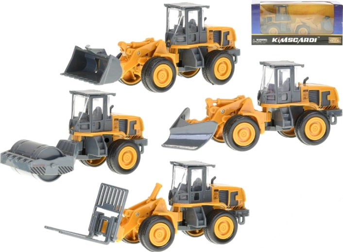 Mașină de construcții metalică 12–15 cm cu rulare liberă, 4 tipuri