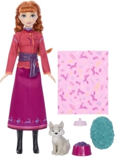 Păpușă Disney Frozen Anna cu un pui de lup