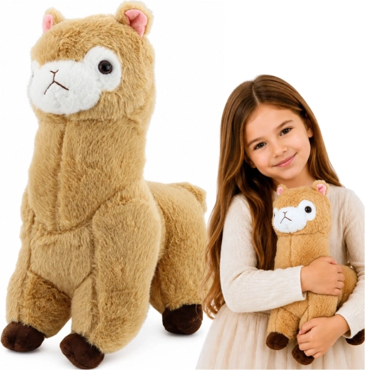 Alpaca de pluș – crem 38 cm