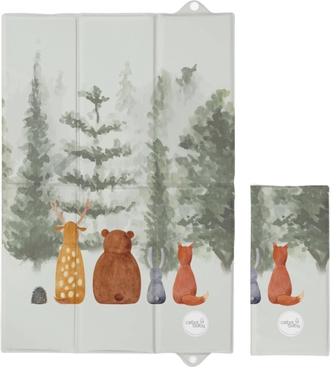 Ceba Baby saltea de înfășat de călătorie basic forest companions 60 × 40 cm