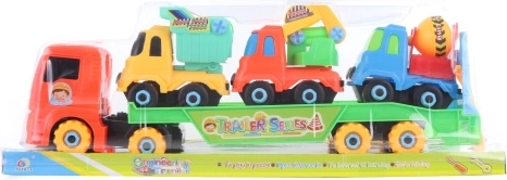 Camion cu șuruburi cu mașini de construcții