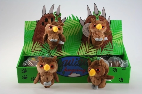 Breloc bufniță din pluș