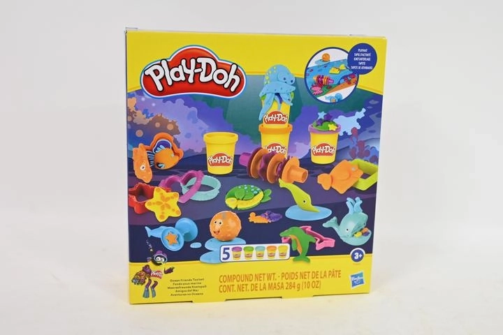 Play-Doh set oceanic de plastilină cu 5 tuburi și accesorii