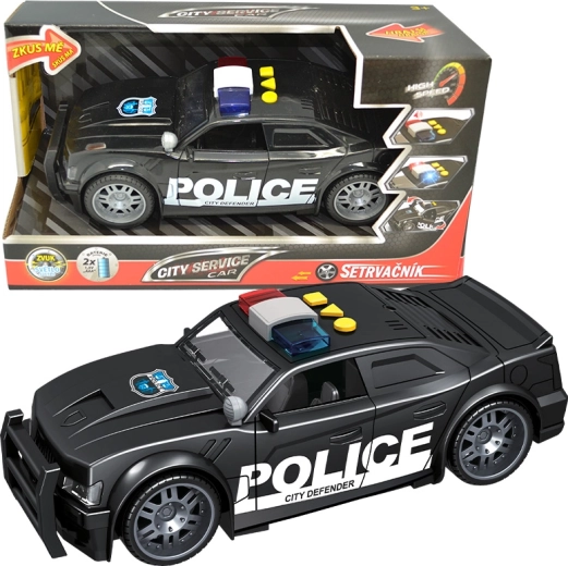Mașină de poliție City Service Car 1:14 cu lumini și sunete