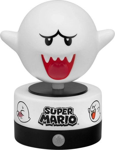 Super Mario lumină de noapte Boo cu LED și senzor de mișcare
