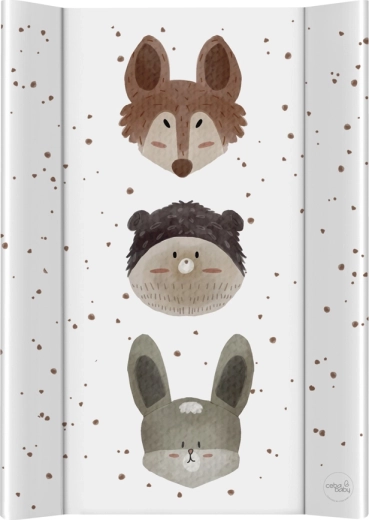 Ceba Baby saltea de înfășat cu placă rigidă 50 × 70 cm basic cute animals
