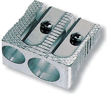 Ascuțitoare M+R duo metalică argintie