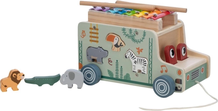 FREEON Free2Play camion de tras cu animăluțe și xilofon