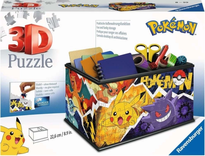 Puzzle 3D casetă de bijuterii POKÉMON 216 piese