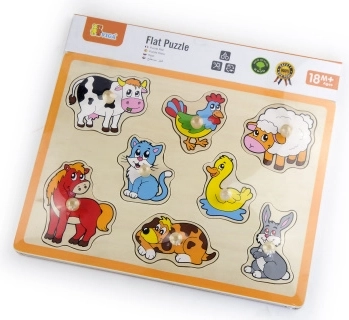Puzzle din lemn Ferma de animale Viga