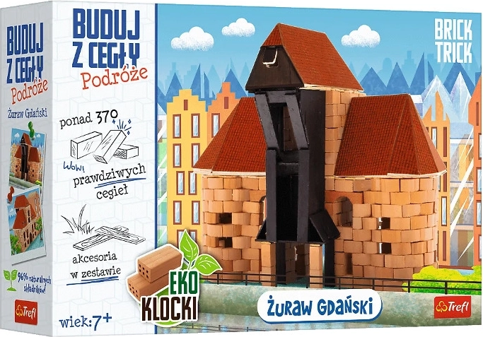 Brick Trick călătorii: Żuraw din Gdańsk – mini model din cărămizi reale