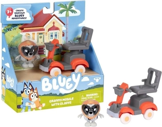 Set vehicul Bluey cu bunica Muffin