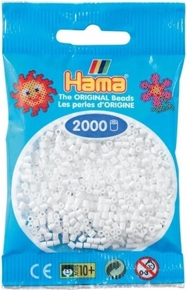 Mărgele mini de călcat Hama albe 2000 buc.