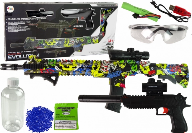 Carabină / pușcă - pistol cu bile de apă cu accesorii