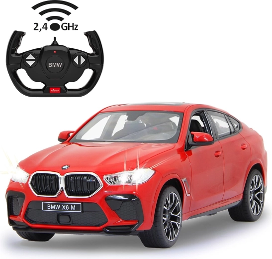 Mașină cu telecomandă JAMARA BMW X6 M roșie 1:14