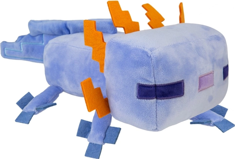 Axolotl de pluș Minecraft albastru 28 cm