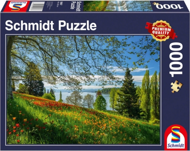 Puzzle Lalele Înflorite pe Insula Mainau 1000 de piese