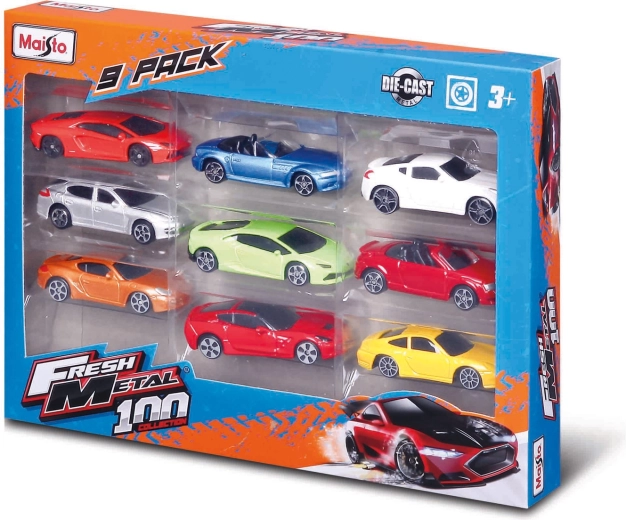 Set Maisto de autoturisme, 9 buc.