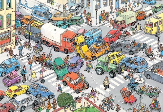Puzzle JUMBO Jan van Haasteren – Haos în trafic, 3000 de piese