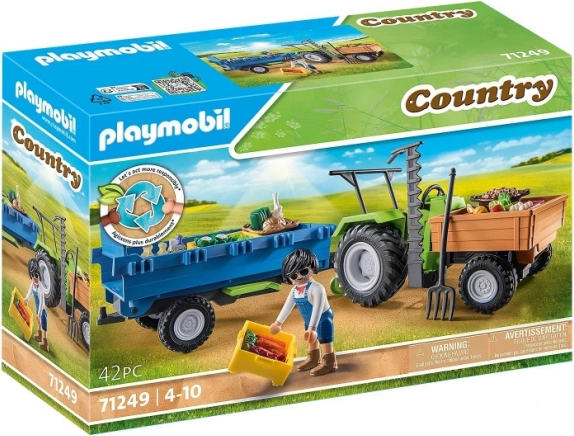 Tractor cu remorcă PLAYMOBIL