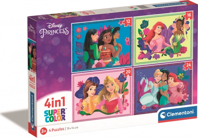Puzzle Clementoni Disney prințese 4în1