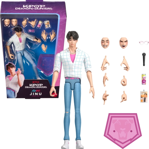 Figurină de acțiune Mattel Jinu din K-pop Demon Hunters, Saja Boys Soda Pop