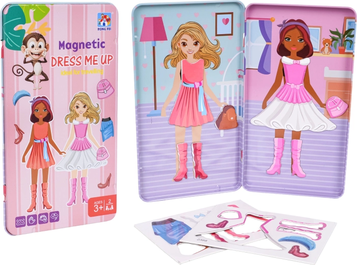 Set metalic magnetic pentru micuța stilistă
