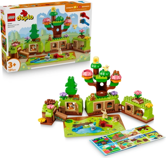 LEGO DUPLO Pădurea exploratorilor cu animale sălbatice