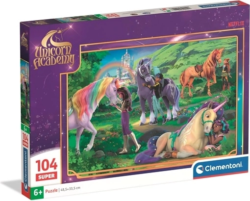 Puzzle Clementoni 104 piese Unicorn Academy