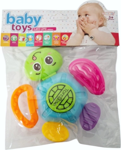 Jucărie senzorială pentru bebeluși – țestoasă zornăitoare