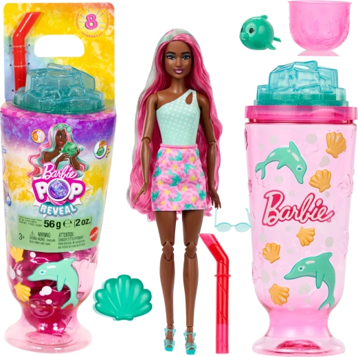 Barbie Pop Reveal Lumea subacvatică – păpușă cu 8 surprize