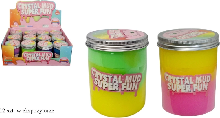 Slime colorat în pahar de plastic cu capac