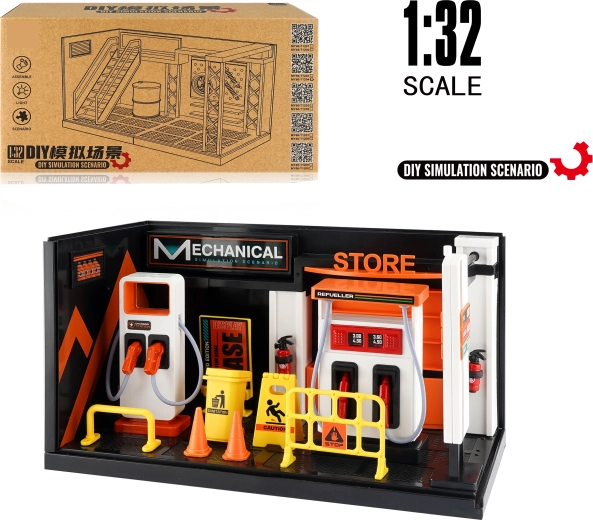 Model stație de alimentare și încărcare 1:32 – construcție metalică