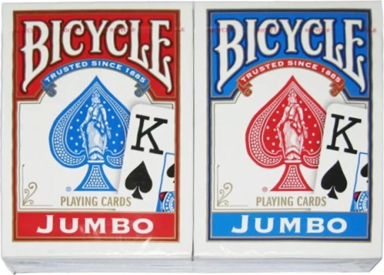 Cărți de joc BICYCLE Rider Back Jumbo Index – 2 pachete