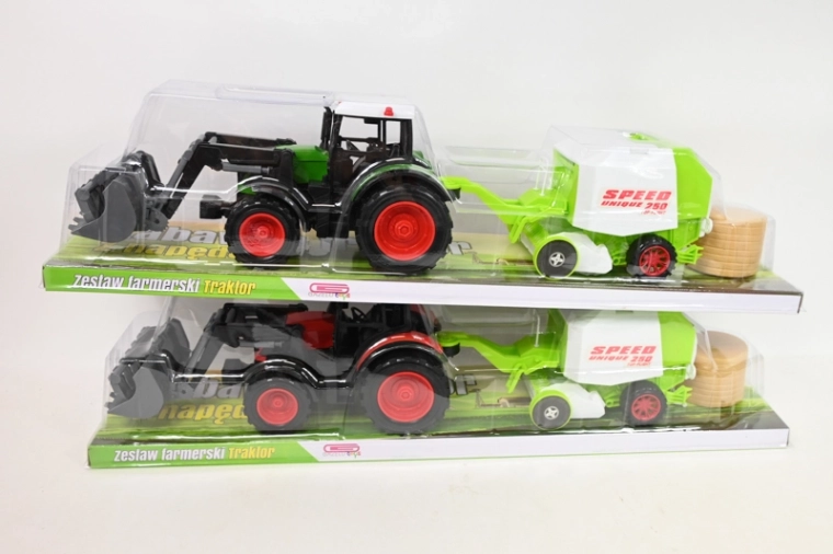 Tractor pentru copii cu utilaj agricol