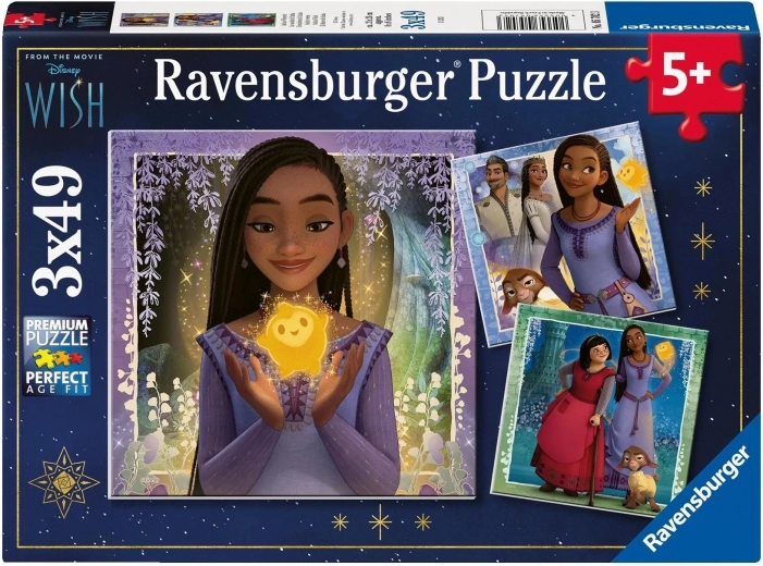 Puzzle Ravensburger Disney Wish 3×49 piese