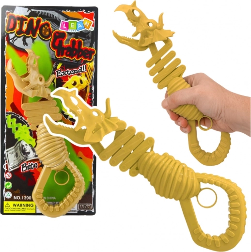 Schemă osoasă de dinozaur care mușcă – apucător, maro