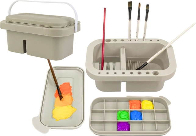 Organizator pentru spălarea și depozitarea pensulelor