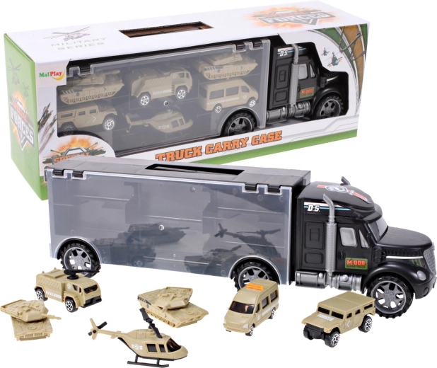 Camion cu vehicule militare - 1 bucată