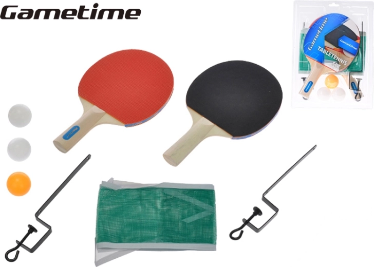 Gametime set de tenis de masă cu plasă, 2 palete și 3 mingi