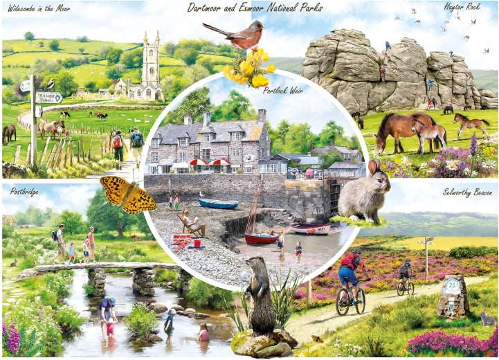 Puzzle GIBSONS Dartmoor & Exmoor 1000 piese