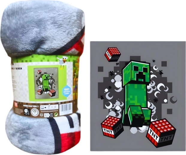 Pătură fleece XXL Minecraft de lux