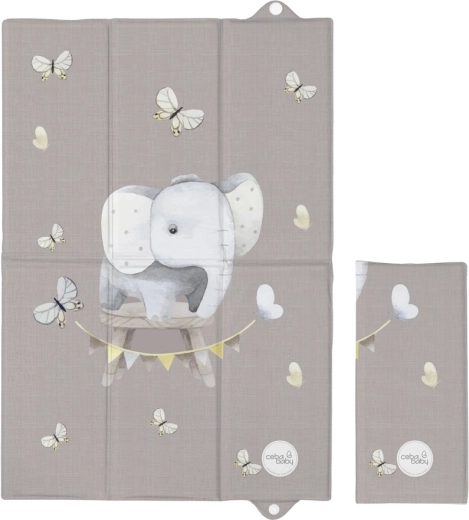 Ceba Baby saltea de înfășat pliabilă de călătorie 60 × 40 cm basic little elephant